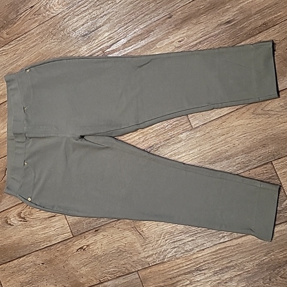 Michael Kors Olive stretch Pant Woman Size L - Picture 1 of 9